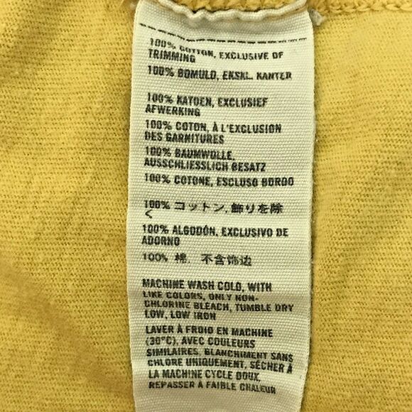 Vtg. Y2K Abercrombie & Fitch 1892 Muscle T-Shirt Men's XL Boxy Sewn Mustard Tee - Picture 6 of 8